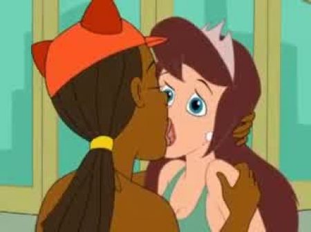 Zusammengezeichnet Foxxy Love und Prinzessin Clara Make Out 