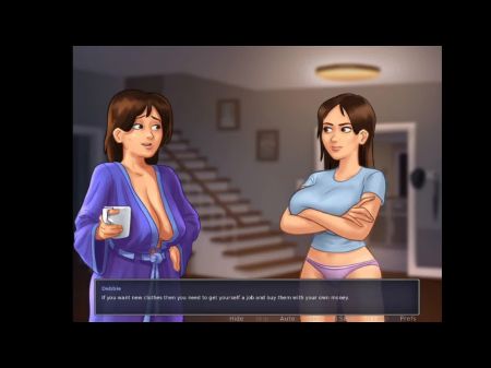 Summertime Saga Teil 10 Stufe Sohn träumt von den riesigen Brüsten des Landladys 