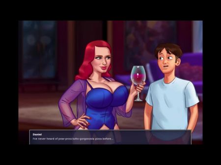 Summertime Saga Tina Fucks رجل توصيل البيتزا 