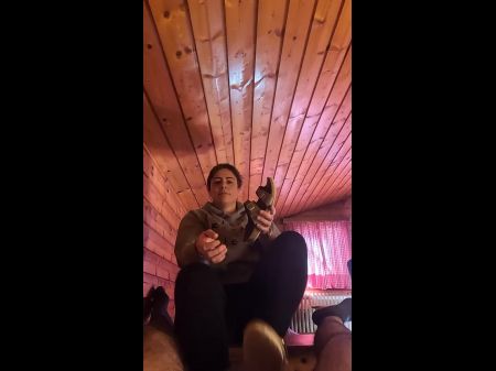 BBW Ehemann mit Fußjob, Blowjob und ruinierten Orgasmus 