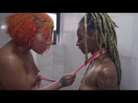 She Sniffs And Licks Her Master