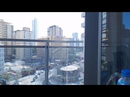 Supergirl Clothed Showing Off Jugs In Balcony