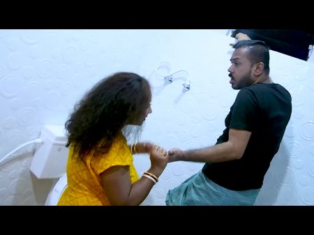 An Housewife Wait For Her Plumber To Do Work Her Toilet , And Observe From Below Utter Drilling