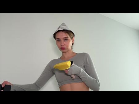 Ripped Jeans And Passionate Pummel With Painter At A Construction Website