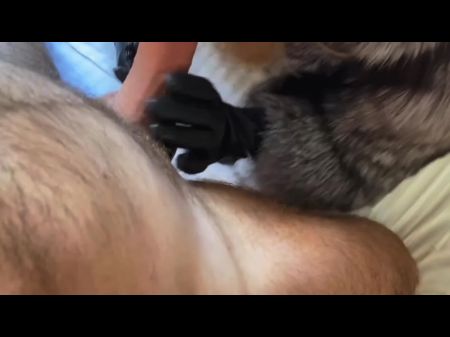 Sexy Slut in Fox Fur Coat Fucked Hard Pov 