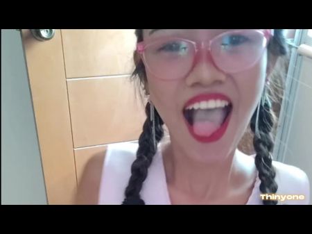 Little Guiltless Jerking Off Results Meaty Cumshot On The Face