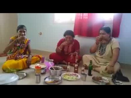 Village Aunties Swallowing Wine And Witness Hers Demeanor . .