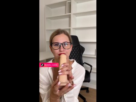 sexy secretary flirts and masturbates in front of you 