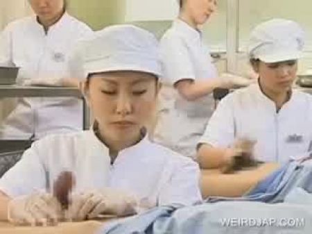 Chinese Nurse Working Hairy Penis