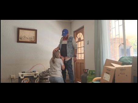 اشتعلت زوجة الأب الغش والاستحسان الرجل البيتزا 