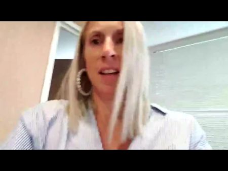 Naughty Secretary Jerks And Pees In Office Stairwell