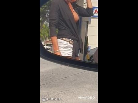 Nip Out At Gas Station