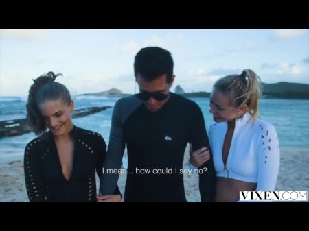 Addie y Cayenne viven su fantasía trío 