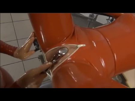 weibliche Latexmaske Gummi -Puppen 