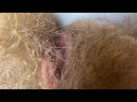 10 minutos de admiración de coño peludo enorme primer plano de arbustos 
