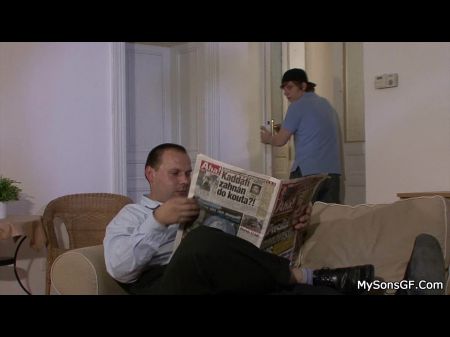 Su Novia Engañosa Montando Old Dick 