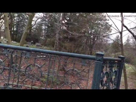 Cumming In A Cemetery