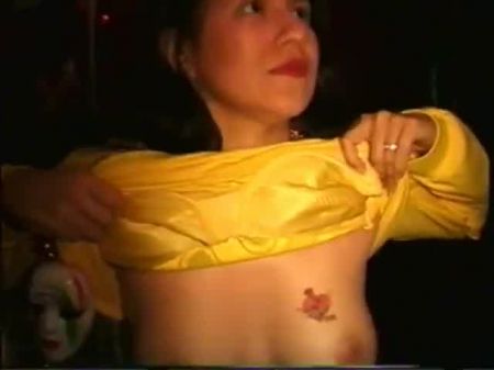 Mardi Gras tit suckle 