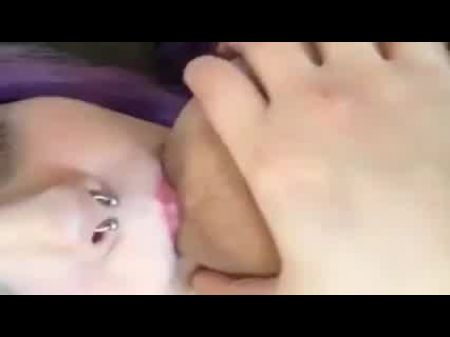 Goth Lady Plays With Herself