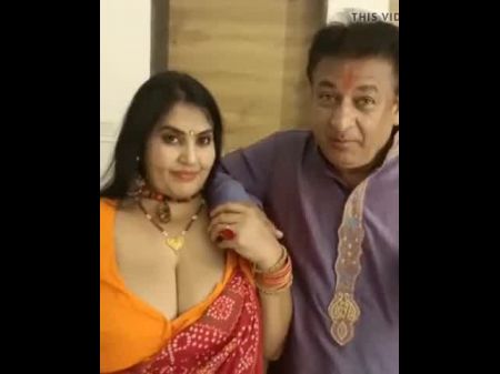 Kanchan Aunty Smooching And Bap Press