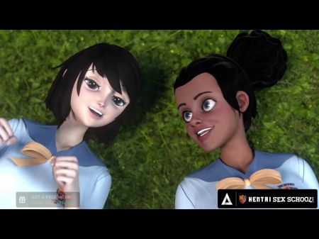 Nasty Hentai Femmes Experience On Each Other
