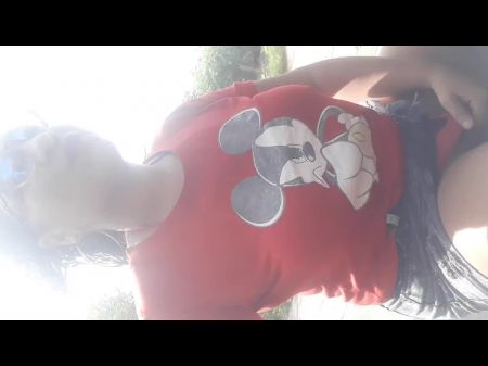 Penelope Olsen: Flashing Off My Breast And Puss While Riding A Motorcycle On The Public Road . Amateur Real Exhibitionism