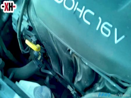 Ich dankte dem Kerl für die Reparatur des Autos und hatte Sex in der Natur. omg 