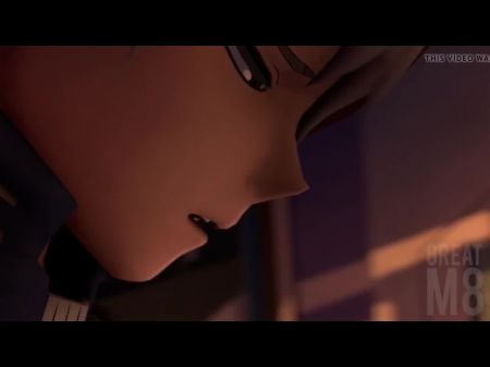Slouto Todoroki recibiendo una mamada de Momo Yaoyorozu 