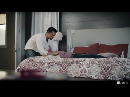 Step Dad Freezes Stepdaughter And Bangs Her To Multiple Noisy Screaming Orgasms