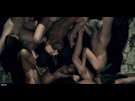 Mind Controlled Girls Smooch And Poke Each Other In A Greasy Lesbo Hump