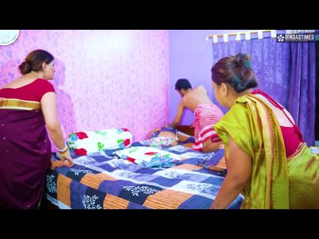 Desi schmutziger Diener erwischte zwei Bhabhi Ji und Devar, die Sex haben, wenn niemand zu Hause (Hindi Audio) 