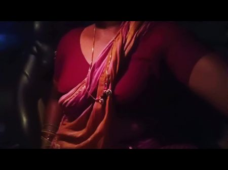 老人作弊的妻子和他妈的继女，泰卢固语肮脏的谈话。 