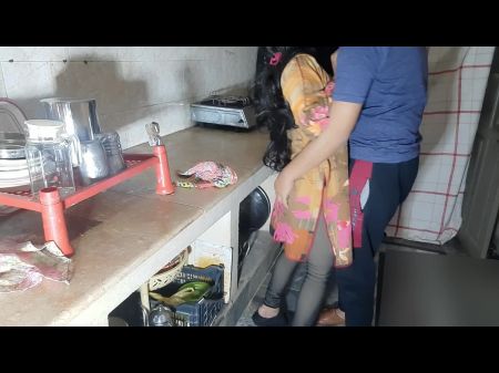 Indian Maid Poked By Building Proprietor In Kitchen , Hindi Rectal Bang-out Viral Video