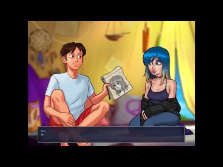 Summertime Saga Goth Gilfriend Eva will einen riesigen Schwanz 