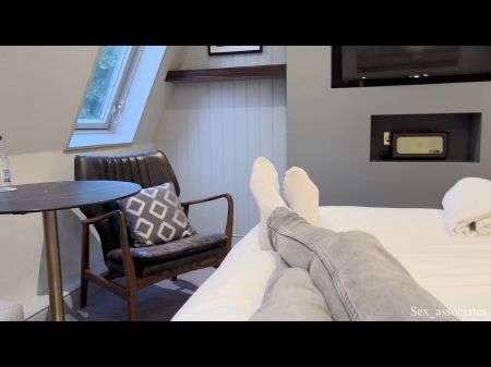 Step Mom Caught Me Jerking Off In The Shared Hotel Apartment And Helped Me Cum