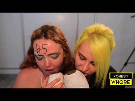 My New Sub And Rest Room #5 (humiliation , Ass Inside-out , Urine , Trash)