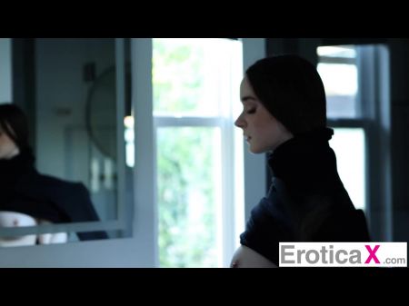 Lengthy Haired Hotty Makes Love To Huge Cocked Paramour -