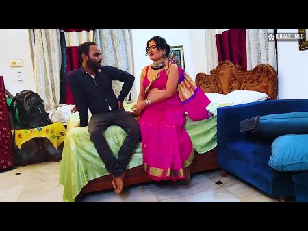 当母亲被别人抓住性交时，Desi Indian Step的女儿制作了母亲的性爱视频
