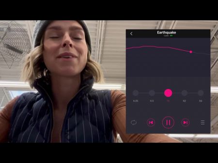 Audience Cumming In Grocery Store With Round Remote Controlled Wand