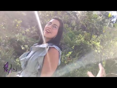 Faced A Man In The Park And Concluded Up Making Blowjob And Poking Him In The Forest !