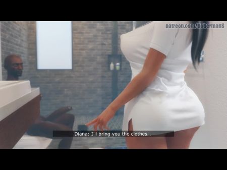 Dobermans - Cheating Milky Female Meets Dark Fellow With Big Chisel Big Black Cock Thicker Than Her Spouse - Diana Six