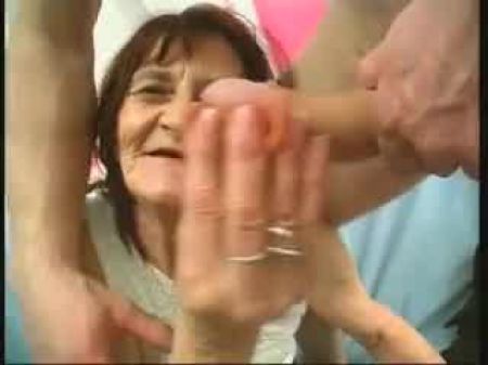Mellow Naughty Grandmother Superslut Deepthroats Fuck-stick Sans Her Faux Teeth And Gets Smashed