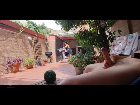 I Pulled My Cock Out While My Stepmother Was Folding Laundry And This Is What Happened .