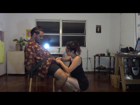 Damsel Ties Man To A Chair And Does As She Satisfies (femdom)