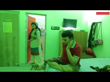 不要说我的妻子不在家...让我他妈的Desi女仆性爱