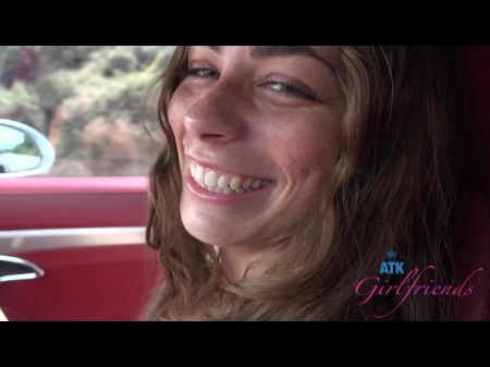Drive Along The California Coast With First-timer Renee Rose Roadhead And Footjob Point Of View