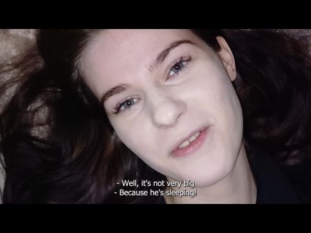 Подруга пришла выпить кофе, но она получила часть спермы во рту 