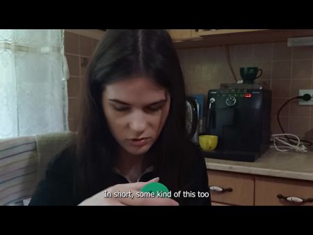 A Buddy Came To Drink Coffee But She Received A Dosage Of Cum In Her Throat !
