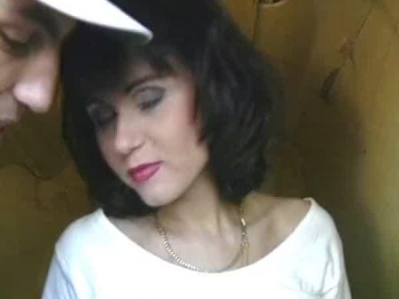 Black Haired Hotty From Germany Gets Her Tights Crammed With Cum