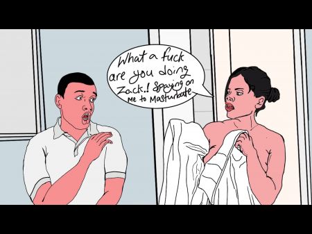 Stepmum Caught Me Jerking Off Watching Her Bathing So She Decided To Instruct Me A Lesson